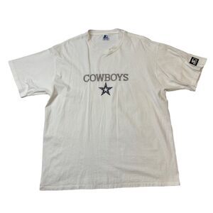 Vintage Starter Dallas Cowboys T Shirt Mens XL Extra Large White Made USA 90s